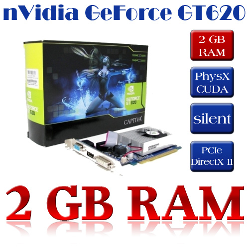 GT640 PC Computer Grafikkarte HDMI DVI PCIe HD TV 2GB 640